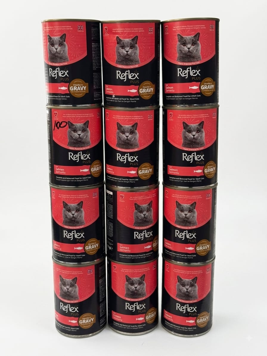 REFLEX PLUS SOMONLU YAŞ KEDİ MAMASI 12 Lİ