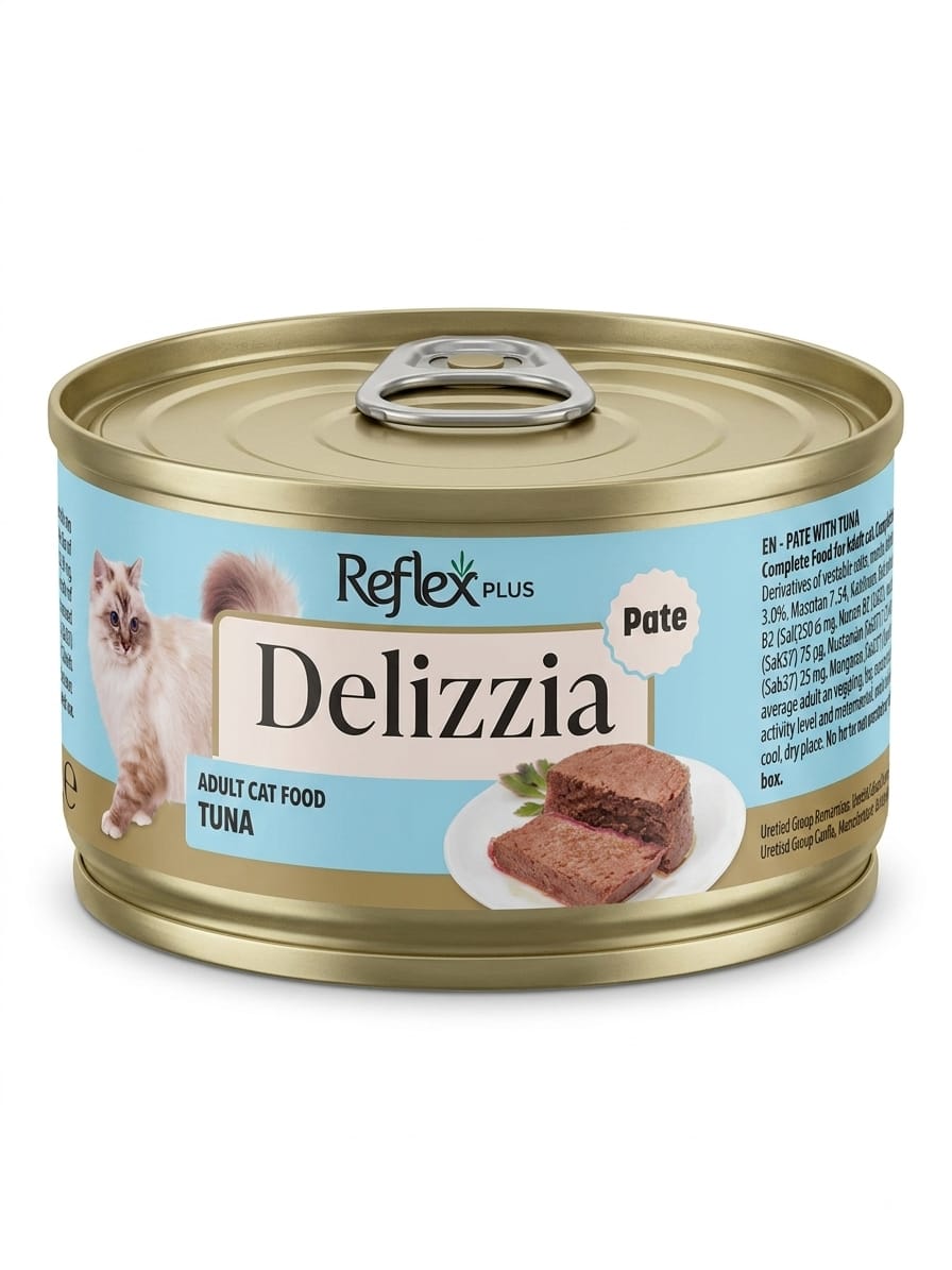 Reflex Plus Delizzia Ton Balıklı Ezme (Pate) Yetişkin Kedi Konservesi 85 gr