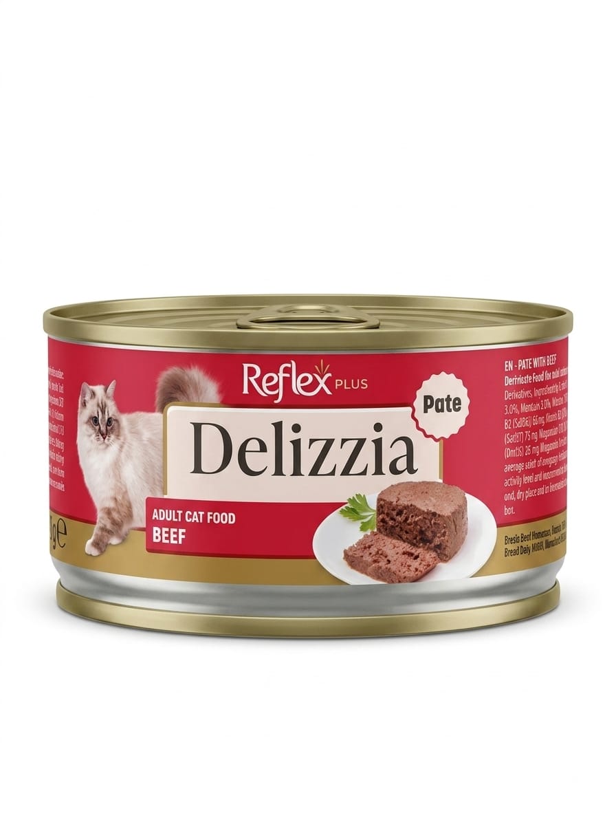 Reflex Plus Delizzia Dana Etli Ezme (Pate) Yetişkin Kedi Konservesi – 85 gr