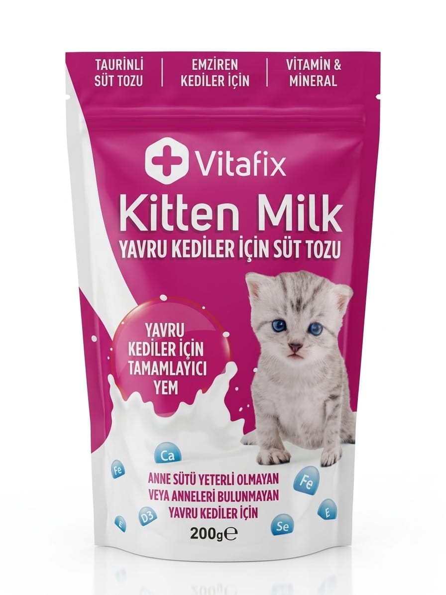 Vitafix Kitten Milk Yavru Kediler İçin Süt Tozu (200 g)