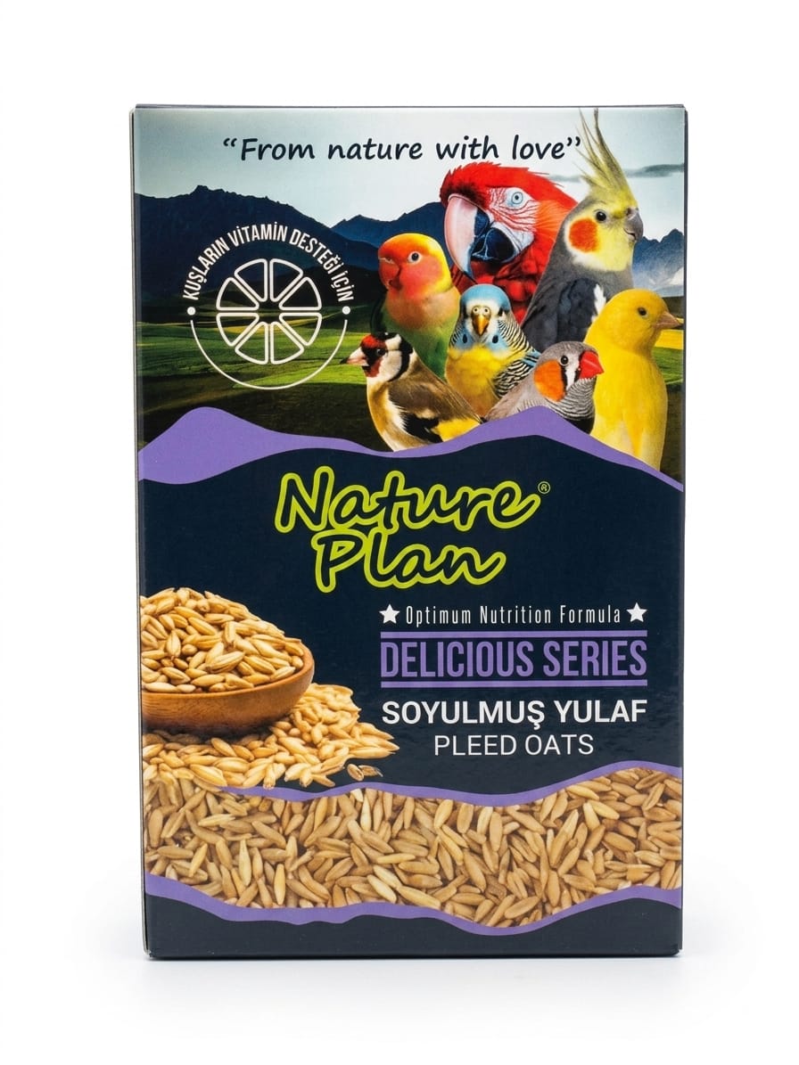 Nature Plan Delicious Series Soyulmuş Yulaf Kuş Yemi Ek Besini