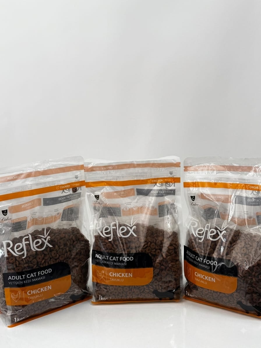 REFLEX TAVUKLU YETİŞKİN KEDİ MAMASI 3×1 KG
